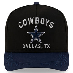 Dallas Cowboys New Era Youth 2025 NFL Draft A-Frame 9FIFTY Snapback Hat Black/Navy
