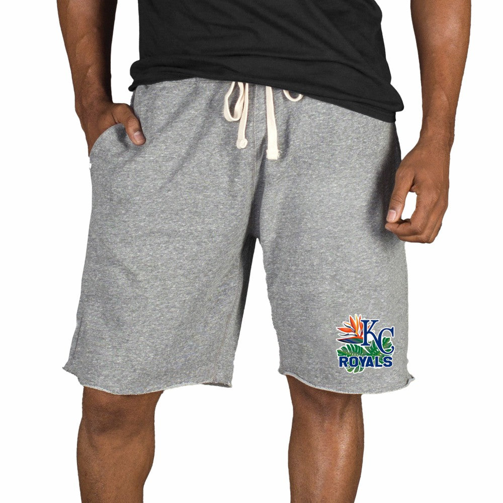 Kansas City Royals Concepts Sport Mainstream Tri-Blend Shorts - Gray - MLB Discount