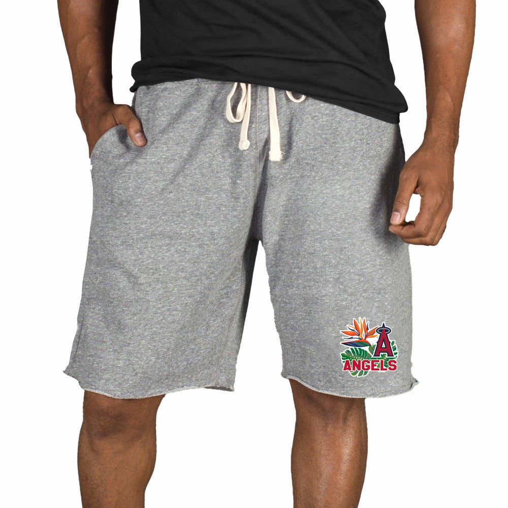 Los Angeles Angels Concepts Sport Mainstream Tri-Blend Shorts - Gray - MLB Discount