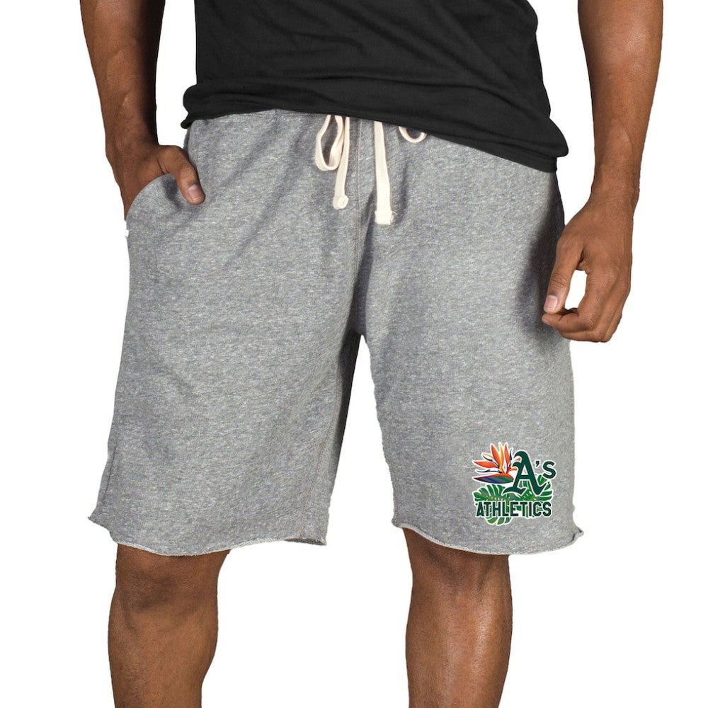 Athletics Concepts Sport Mainstream Tri-Blend Shorts - Gray - MLB Online