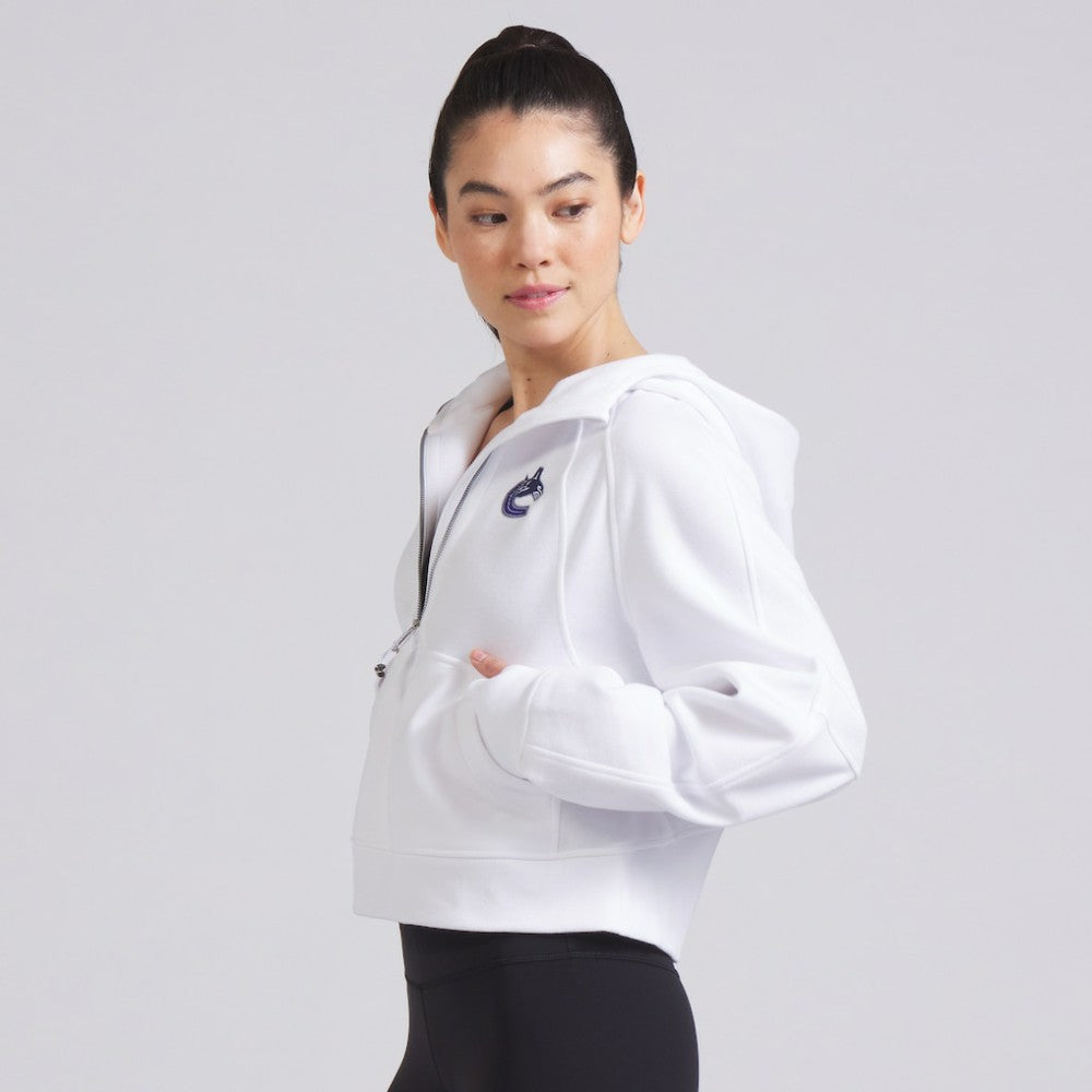 Vancouver Canucks lululemon Women's Scuba Oversized Half-Zip Hoodie - White - NHL 202151258