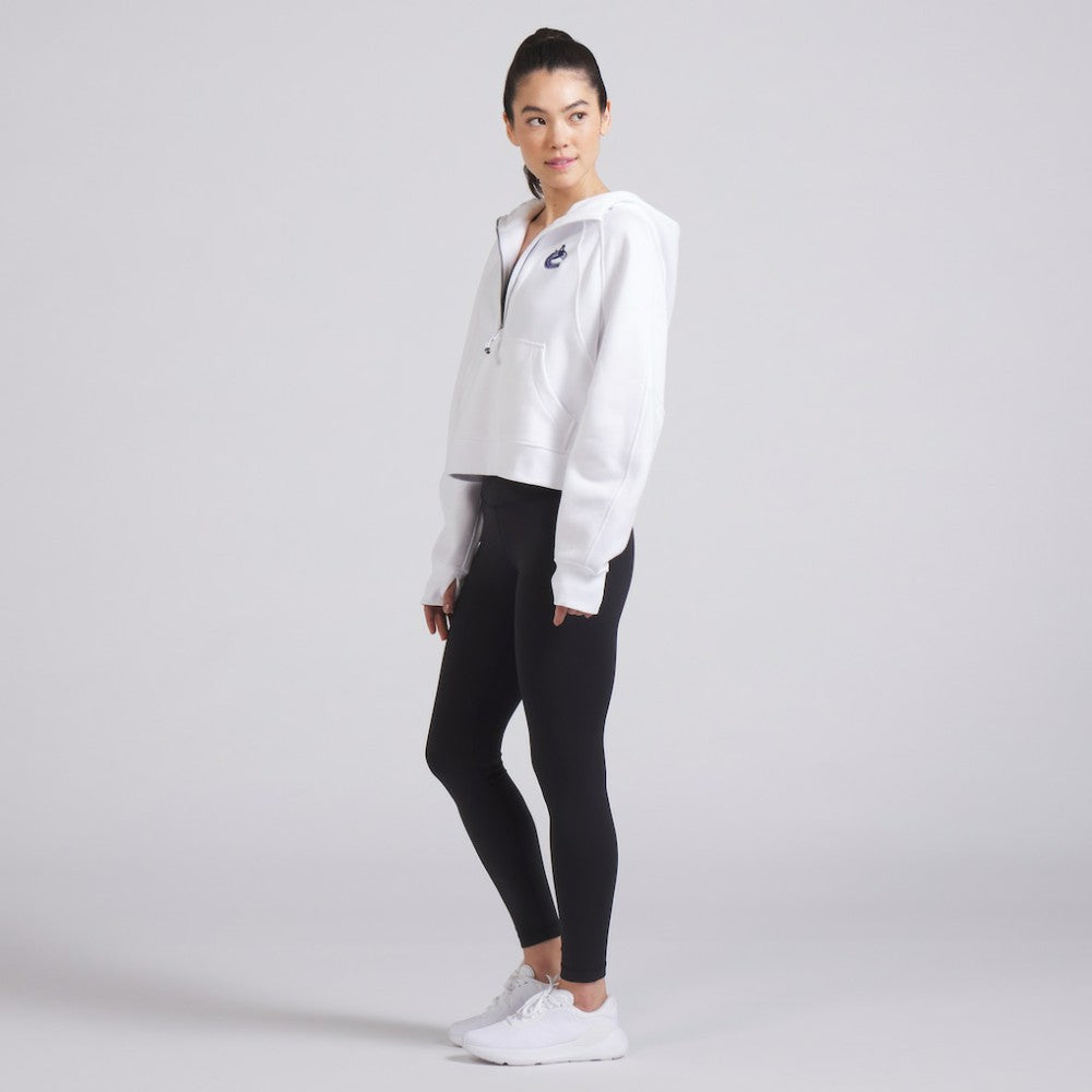 Vancouver Canucks lululemon Women's Scuba Oversized Half-Zip Hoodie - White - NHL 202151258