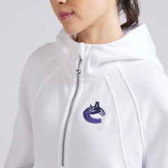Vancouver Canucks lululemon Women's Scuba Oversized Half-Zip Hoodie - White - NHL 202151258