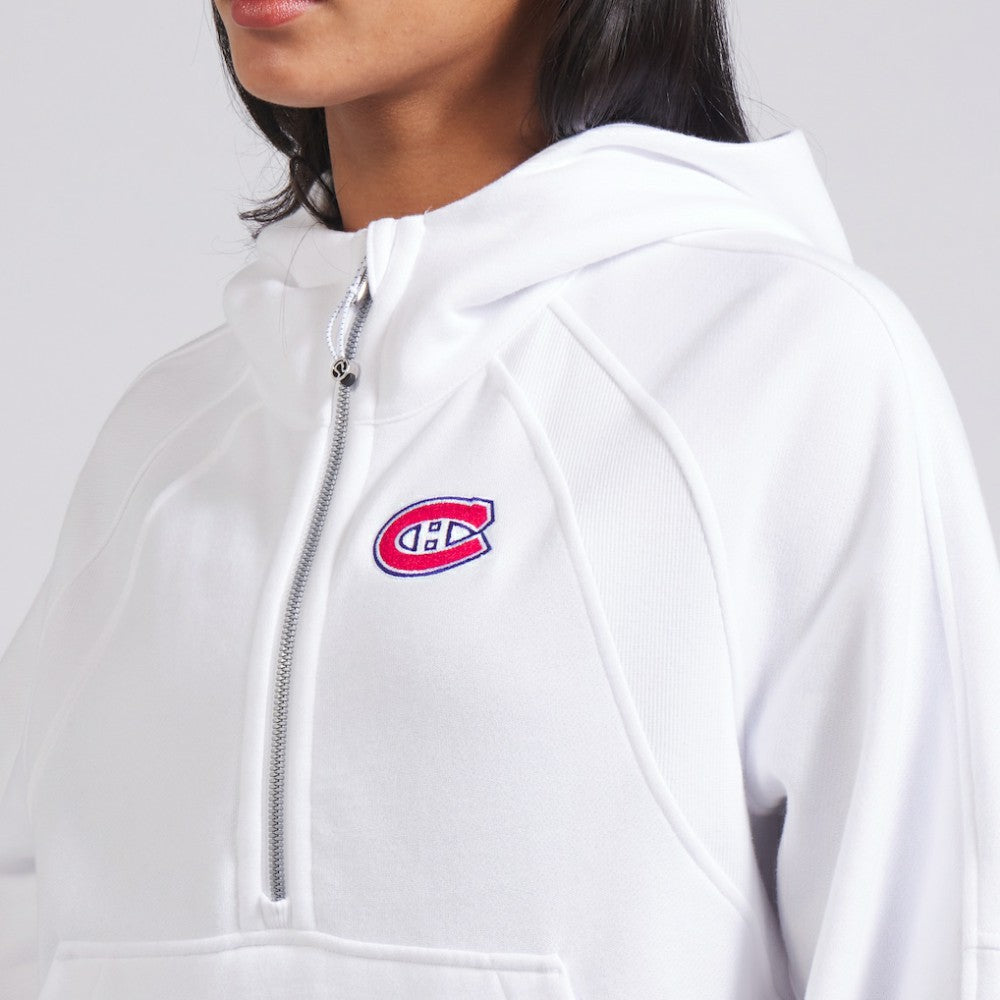 Montreal Canadiens lululemon Women's Scuba Oversized Half-Zip Hoodie - White - NHL 202151265