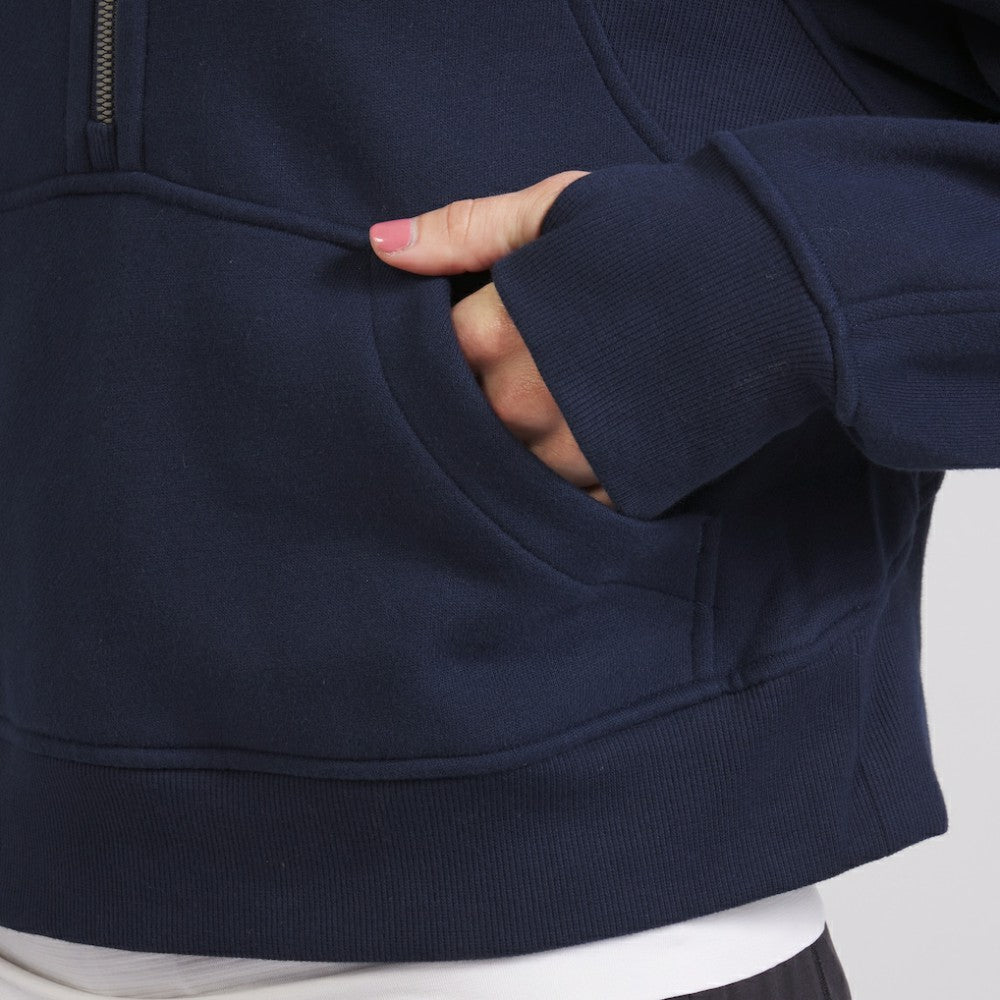 Seattle Kraken lululemon Women's Scuba Oversized Half-Zip Hoodie - True Navy - NHL 202151268