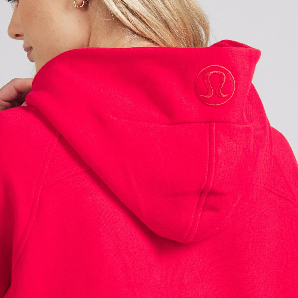 Chicago Blackhawks lululemon Women's Scuba Oversized Half-Zip Hoodie - True Red - NHL 202151269