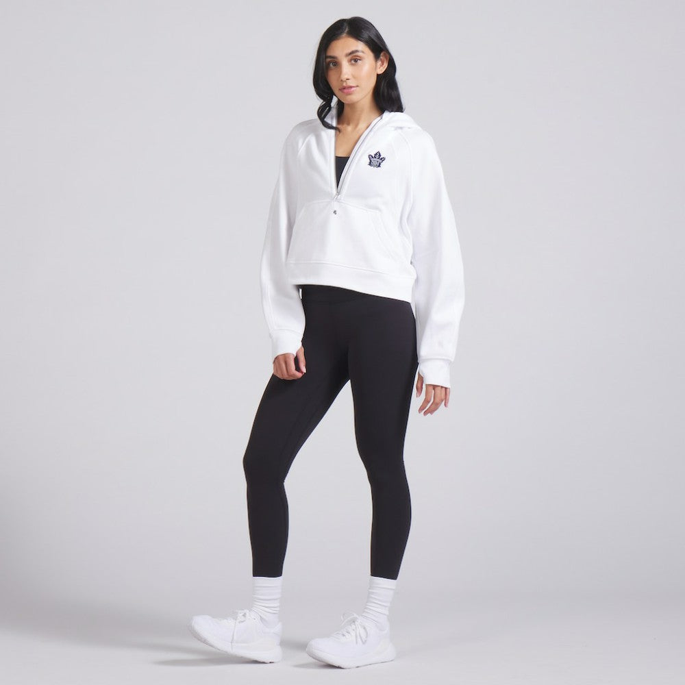 Toronto Maple Leafs lululemon Women's Scuba Oversized Half-Zip Hoodie - White - NHL 202151273