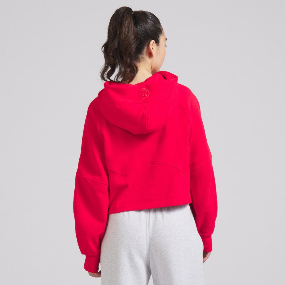 Detroit Red Wings lululemon Women's Scuba Oversized Half-Zip Hoodie - True Red - NHL 202151275