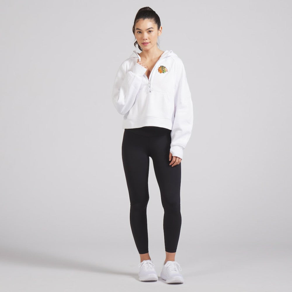 Chicago Blackhawks lululemon Women's Scuba Oversized Half-Zip Hoodie - White - NHL 202151276