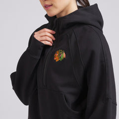 Chicago Blackhawks lululemon Women's Scuba Oversized Half-Zip Hoodie - Black - NHL 202151278