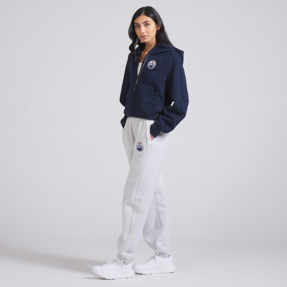 Edmonton Oilers lululemon Women's Scuba Oversized Half-Zip Hoodie - True Navy - NHL 202151279