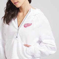Detroit Red Wings lululemon Women's Scuba Oversized Half-Zip Hoodie - White - NHL 202151280