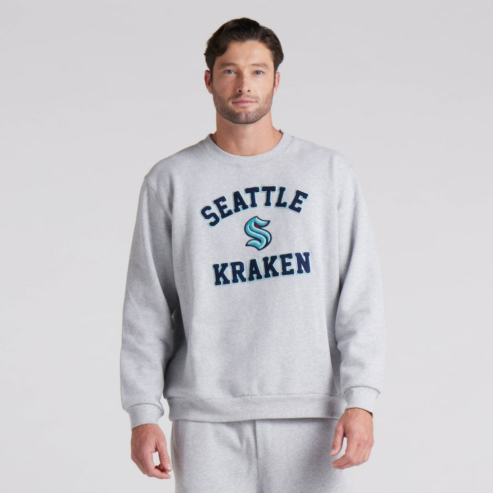 Seattle Kraken lululemon Steady State Crew - Heathered Core Ultra Light Grey - NHL 202151302