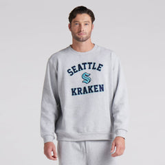 Seattle Kraken lululemon Steady State Crew - Heathered Core Ultra Light Grey - NHL 202151302