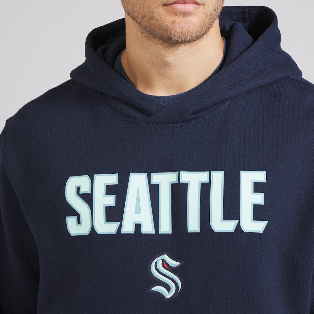 Seattle Kraken lululemon Steady State Pullover Hoodie - True Navy - NHL 202151361