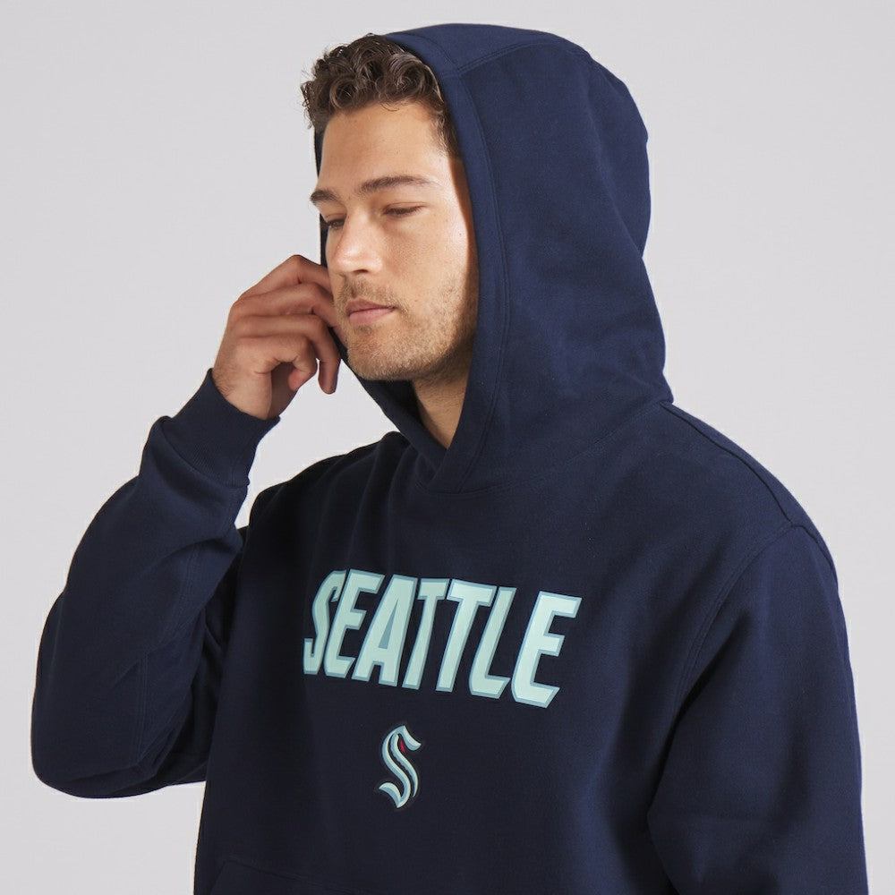 Seattle Kraken lululemon Steady State Pullover Hoodie - True Navy - NHL 202151361