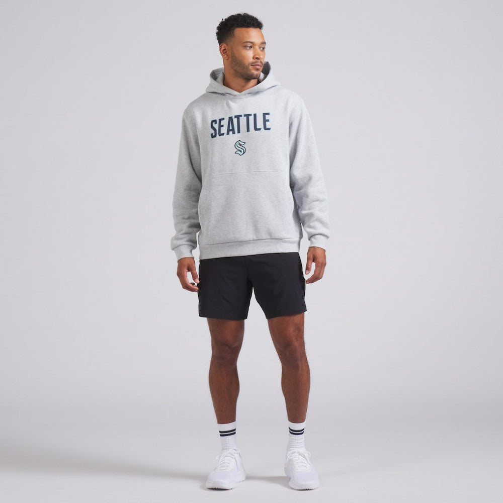 Seattle Kraken lululemon Steady State Pullover Hoodie - Heathered Silver Drop - NHL 202151362
