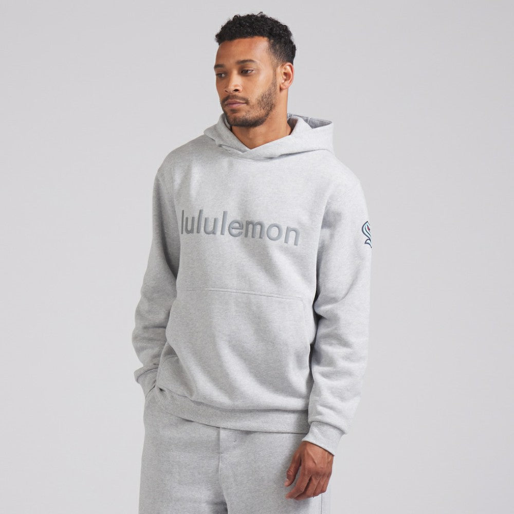 Seattle Kraken lululemon Steady State Pullover Hoodie - Heathered Silver Drop - NHL 202151377