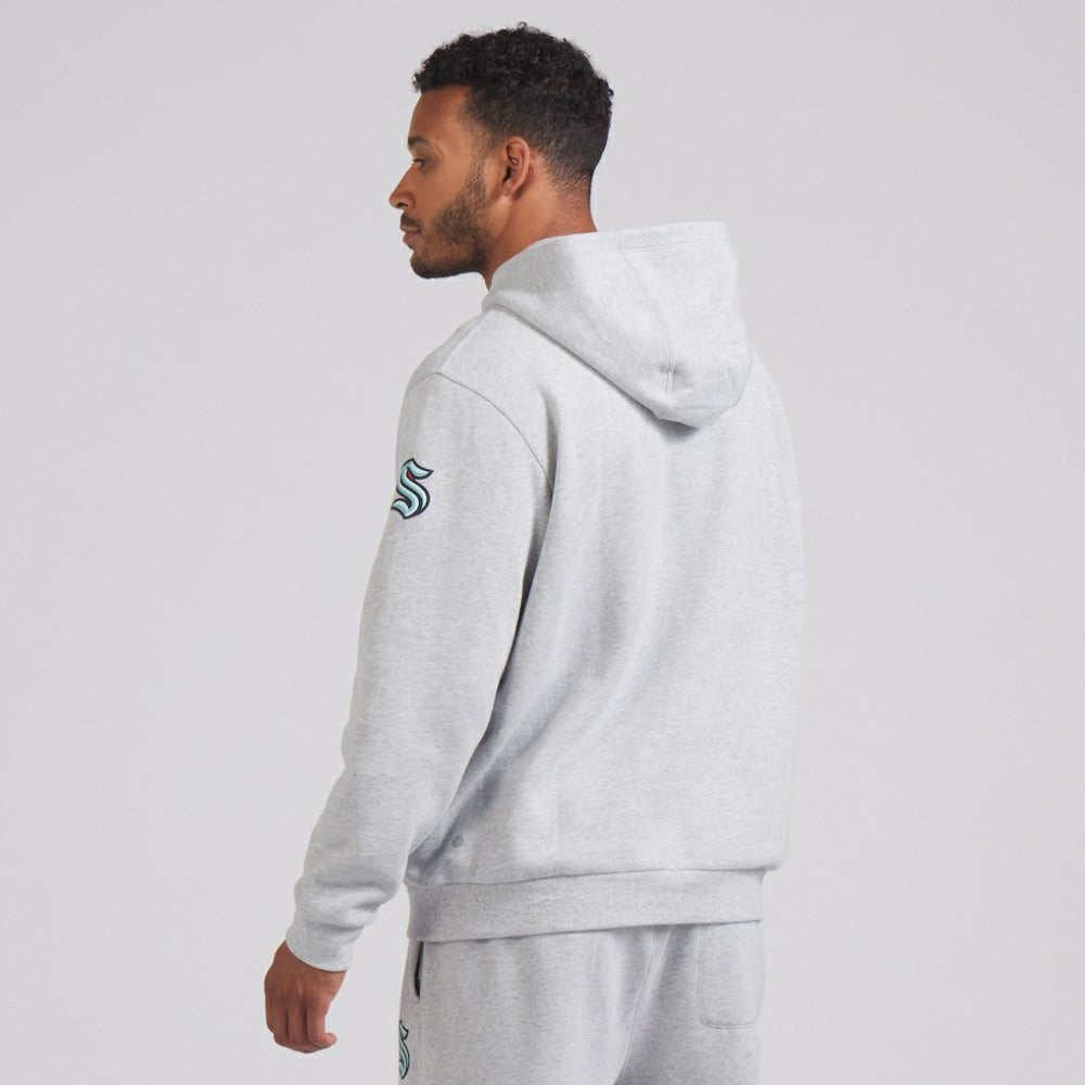 Seattle Kraken lululemon Steady State Pullover Hoodie - Heathered Silver Drop - NHL 202151377