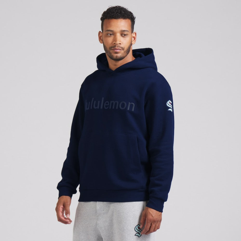 Seattle Kraken lululemon Steady State Pullover Hoodie - True Navy - NHL 202151378