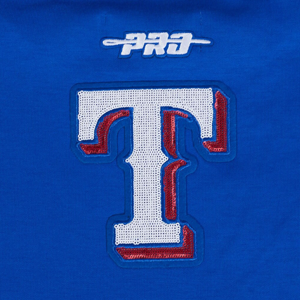 Texas Rangers Pro Standard Women's Game Day Classics Crewneck Pullover Sweatshirt - Royal - MLB Discount