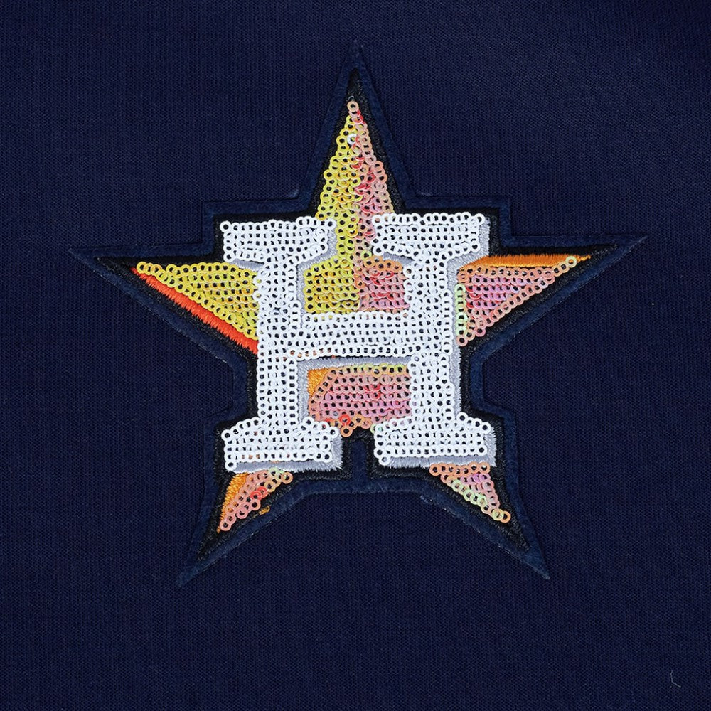 Houston Astros Pro Standard Women's Game Day Classics Crewneck Pullover Sweatshirt - Navy - MLB Discount