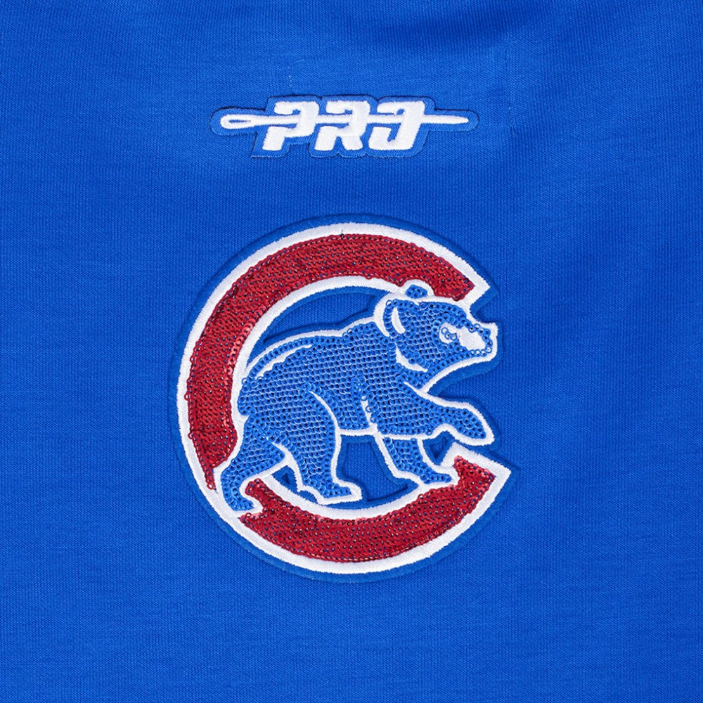Chicago Cubs Pro Standard Women's Game Day Classics Crewneck Pullover Sweatshirt - Royal - MLB Discount