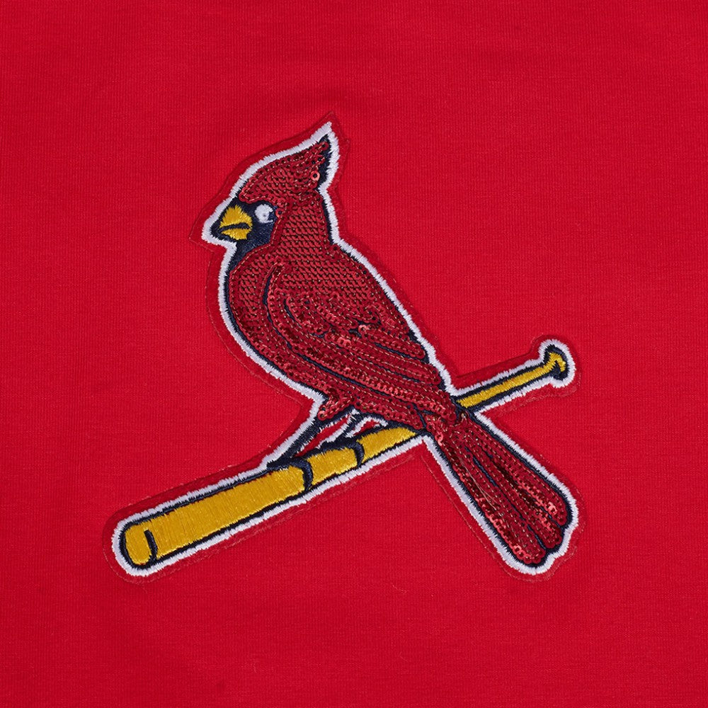 St. Louis Cardinals Pro Standard Women's Game Day Classics Baby Doll Cropped T-Shirt - Red - MLB on Sale