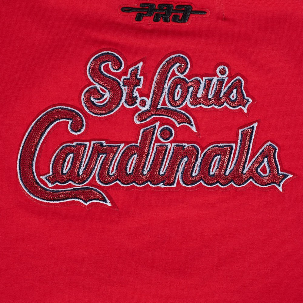 St. Louis Cardinals Pro Standard Women's Game Day Classics Baby Doll Cropped T-Shirt - Red - MLB on Sale