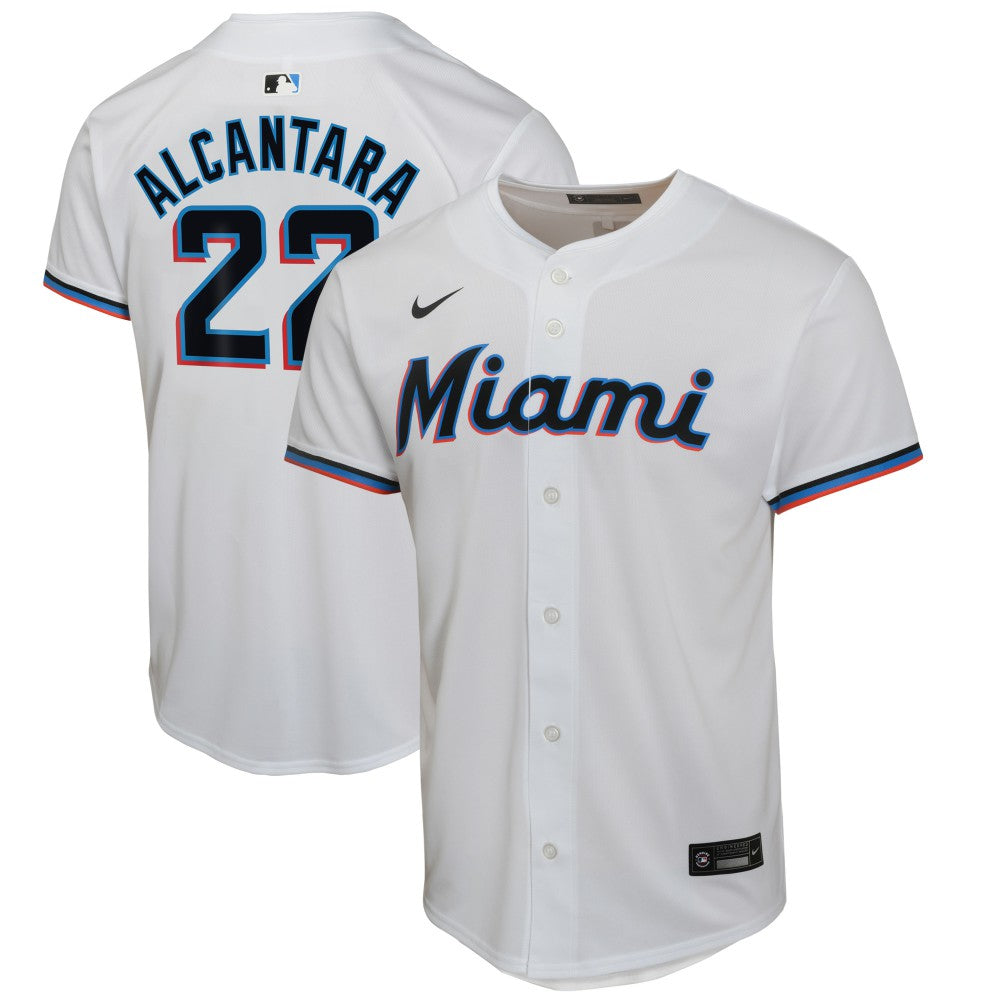Sandy Alcantara Miami Marlins Nike Youth Home Game Player Jersey - White - Nike Discount