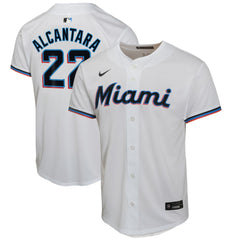 Sandy Alcantara Miami Marlins Nike Youth Home Game Player Jersey - White - Nike Discount