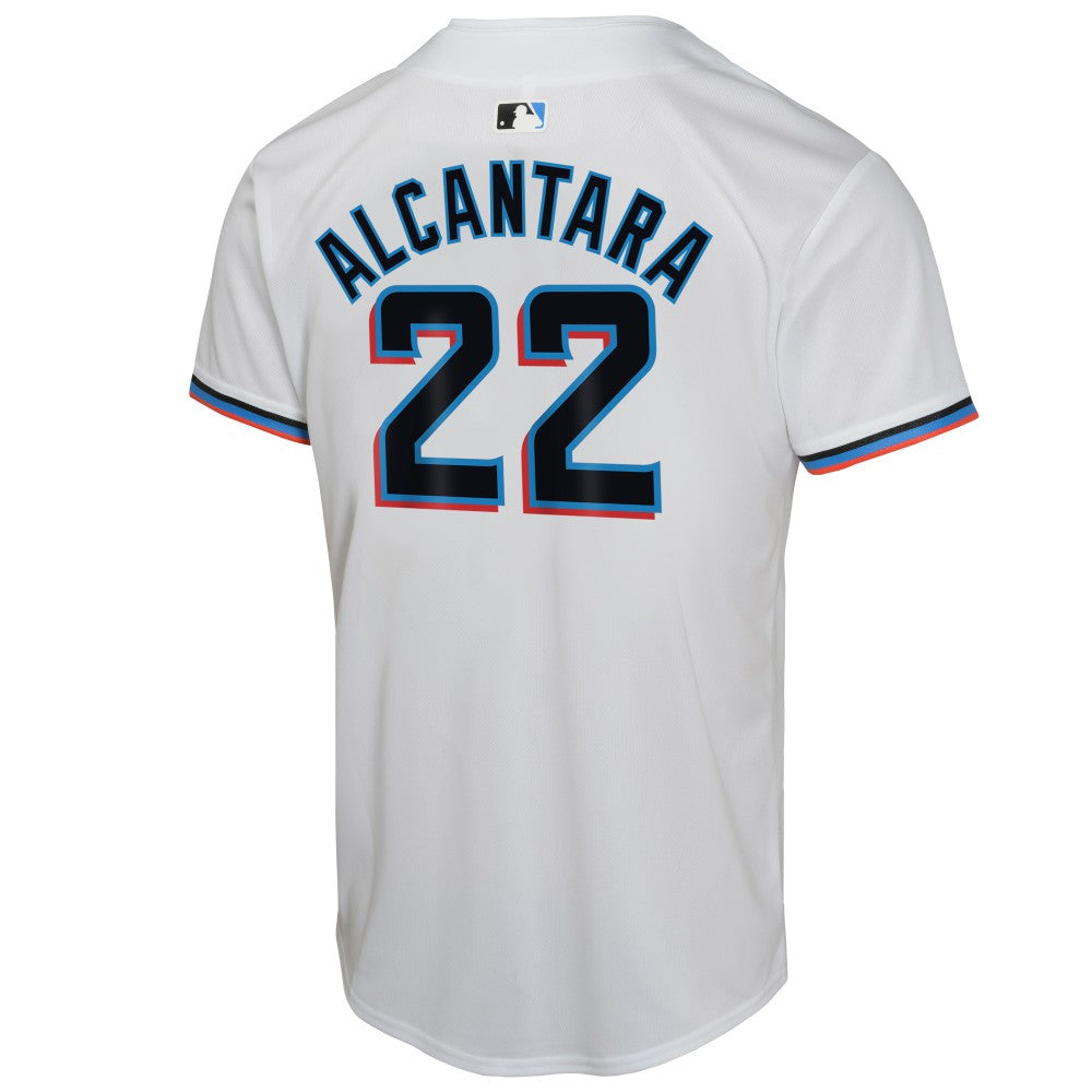 Sandy Alcantara Miami Marlins Nike Youth Home Game Player Jersey - White - Nike Discount