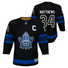 Auston Matthews Toronto Maple Leafs Youth Alternate Premier Player Jersey - Black - NHL 202152560