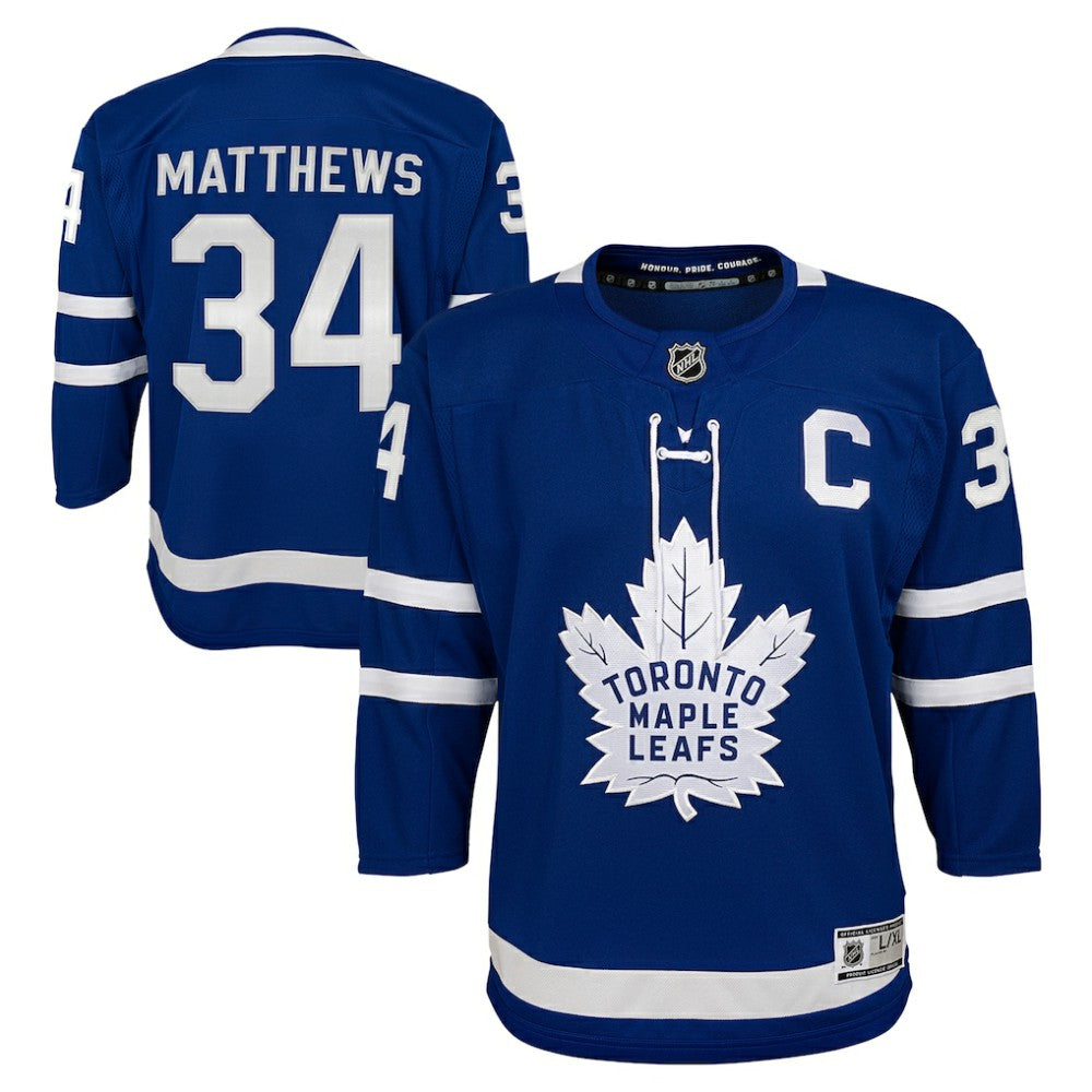 Auston Matthews Toronto Maple Leafs Youth Home Premier Player Jersey - Blue - NHL 202152563