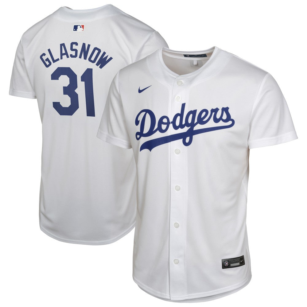 Tyler Glasnow Los Angeles Dodgers Nike Youth Home Player Game Jersey - White - Nike Online