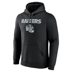 Brock Bowers Las Vegas Raiders Name & Number Team Wordmark Pullover Hoodie Black