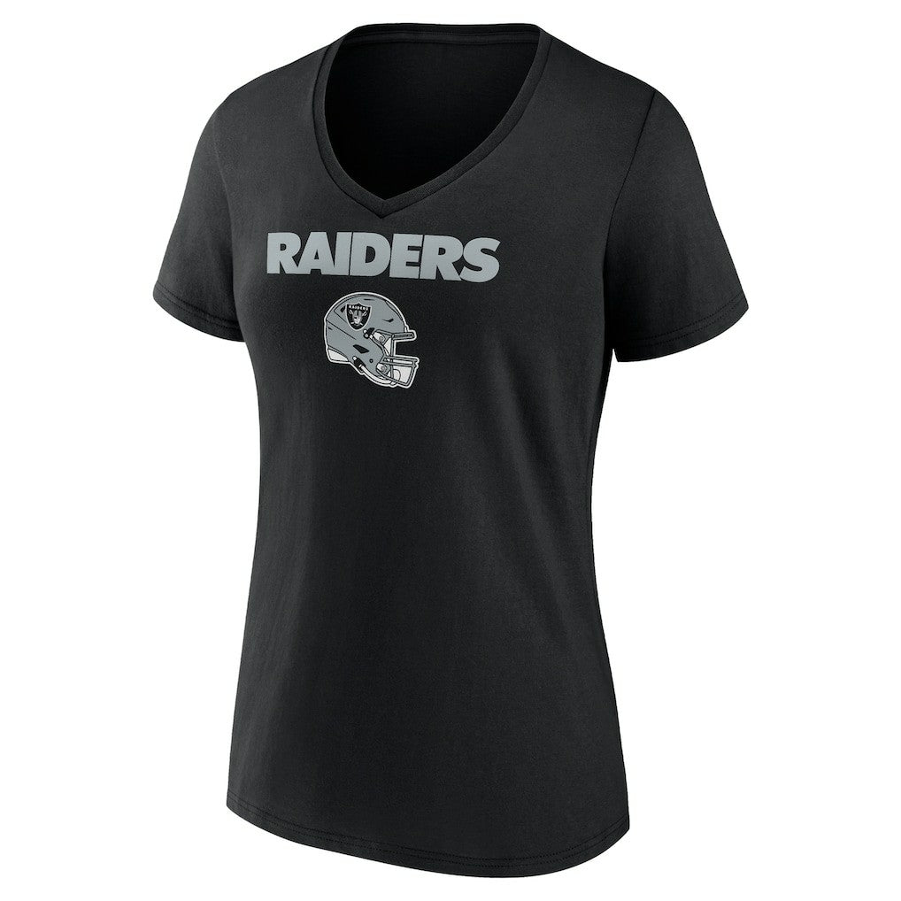 Brock Bowers Las Vegas Raiders Women's Name & Number Team Wordmark V-Neck T-Shirt Black