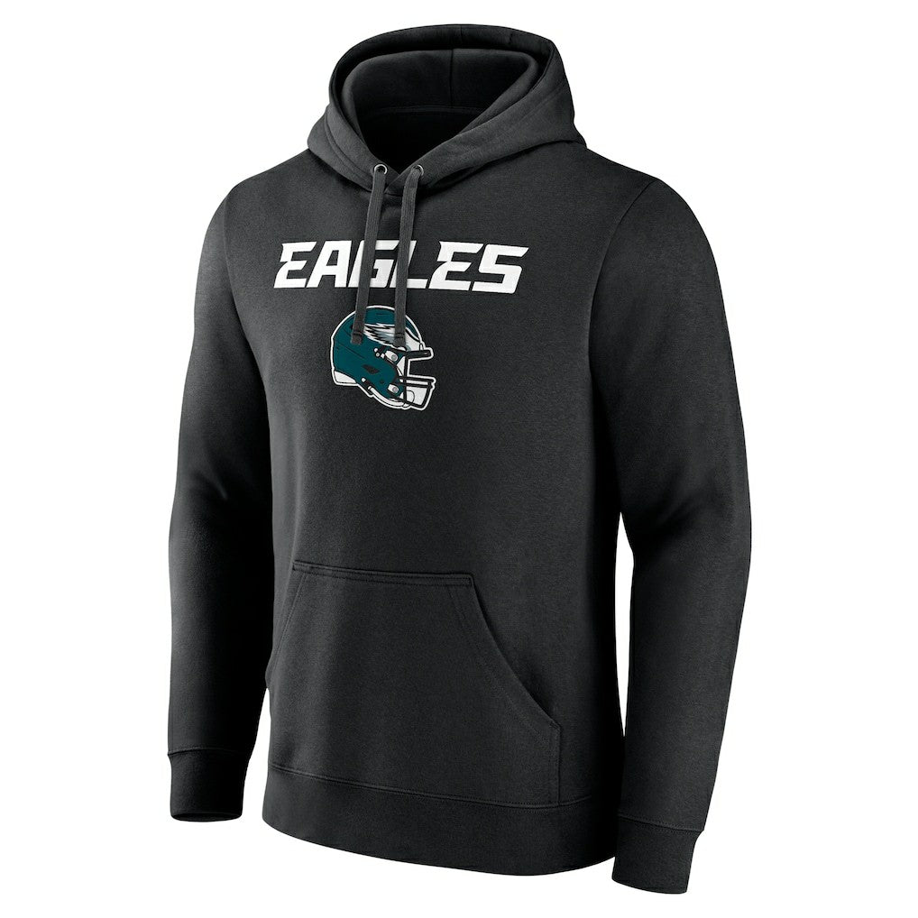 Saquon Barkley Philadelphia Eagles Name & Number Team Wordmark Pullover Hoodie Black