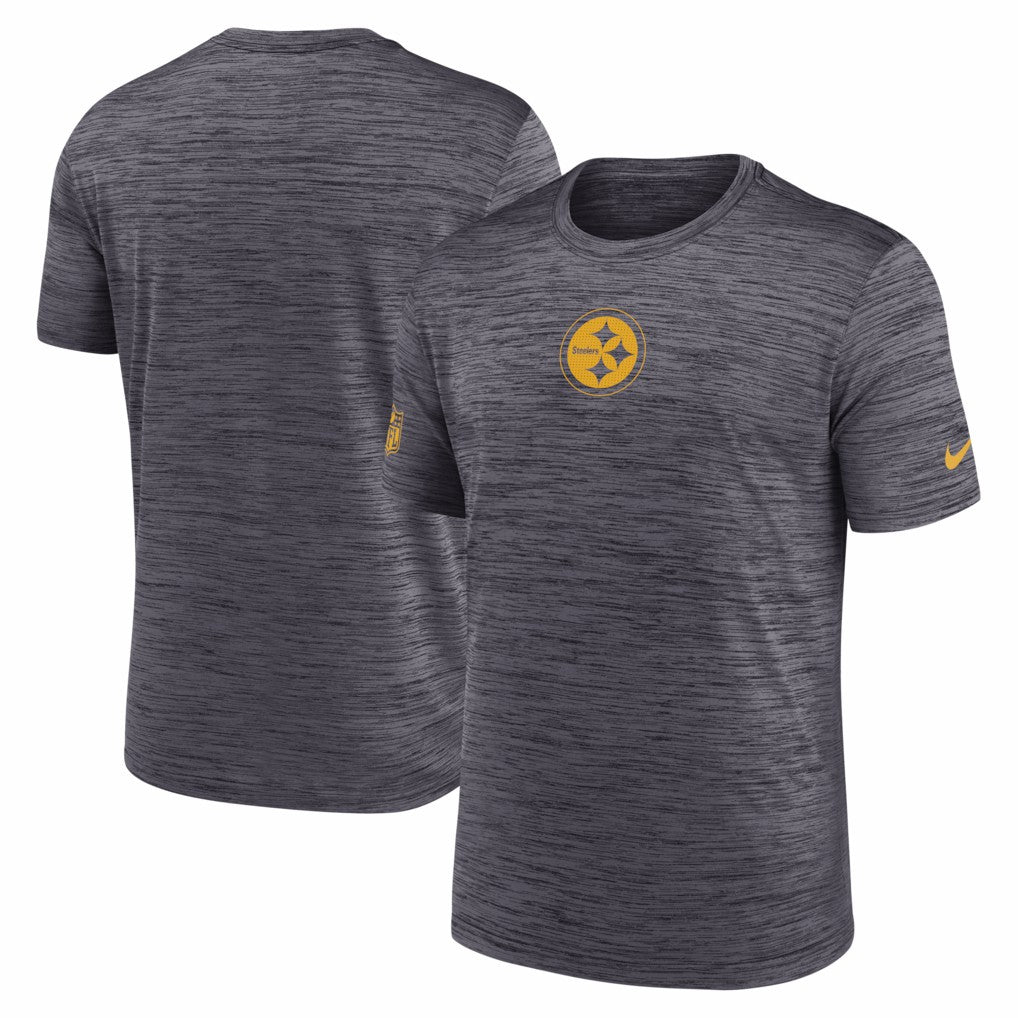 Nike Pittsburgh Steelers Big & Tall Sideline Velocity Performance T-Shirt Black