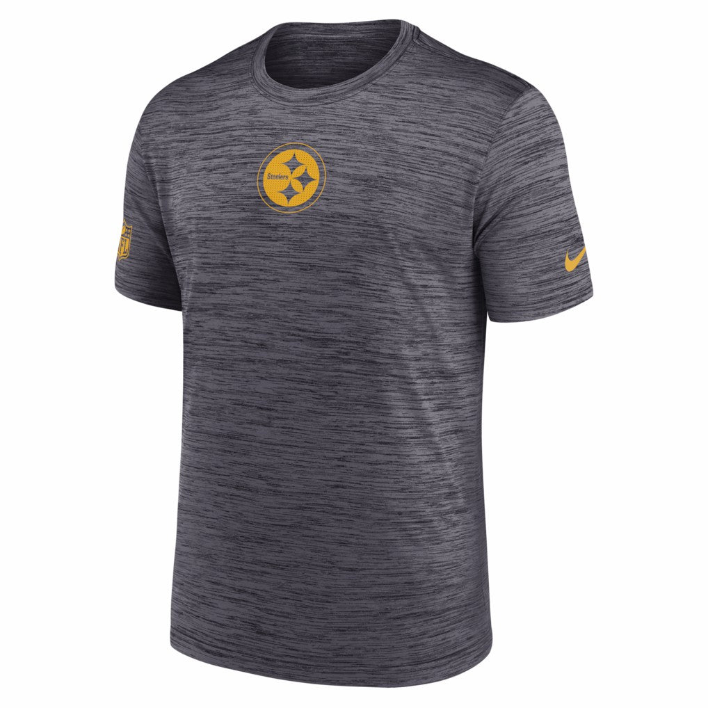 Nike Pittsburgh Steelers Big & Tall Sideline Velocity Performance T-Shirt Black