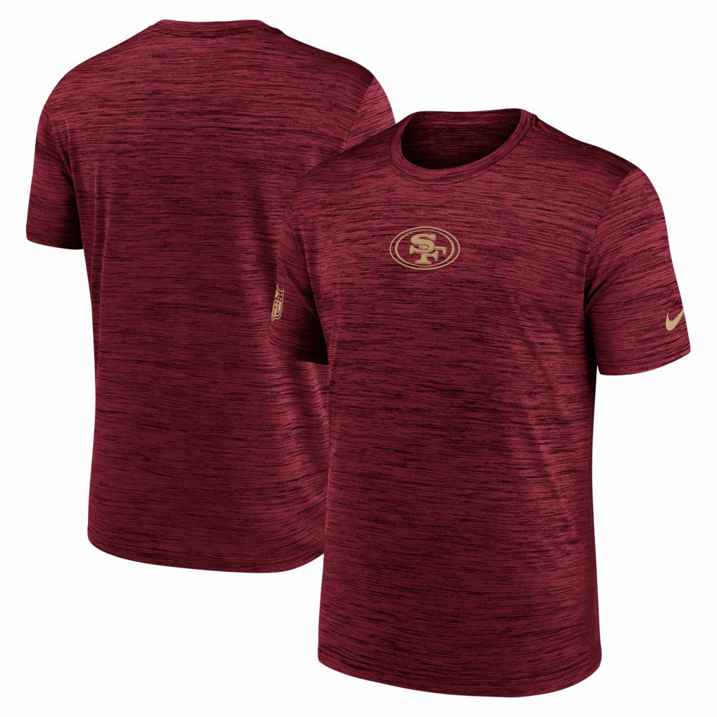 Nike San Francisco 49ers Big & Tall Sideline Velocity Performance T-Shirt Scarlet