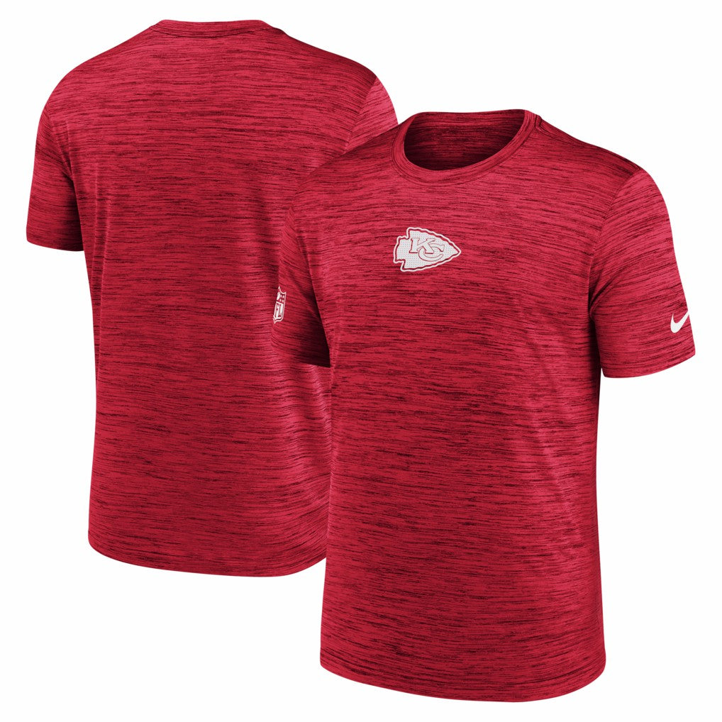 Nike Kansas City Chiefs Big & Tall Sideline Velocity Performance T-Shirt Red