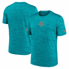 Nike Miami Dolphins Big & Tall Sideline Velocity Performance T-Shirt Aqua