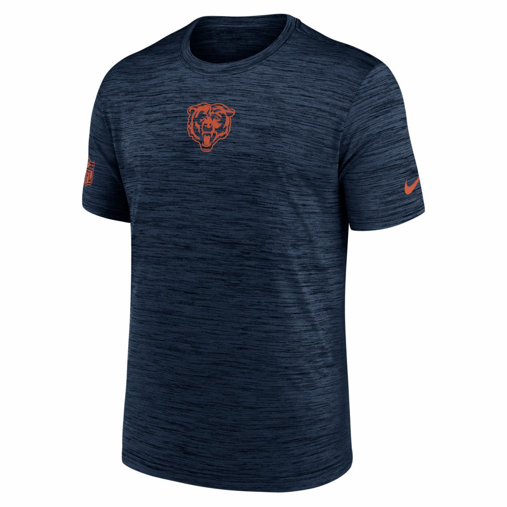 Nike Chicago Bears Big & Tall Sideline Velocity Performance T-Shirt Navy