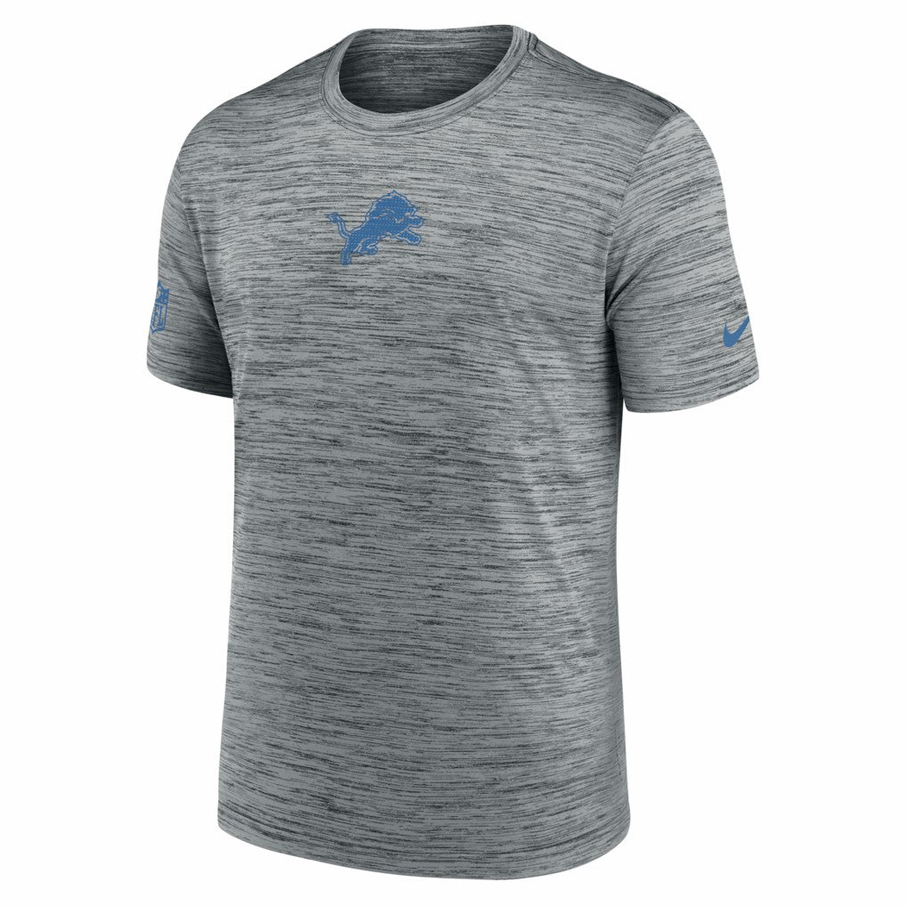 Nike Detroit Lions Big & Tall Sideline Velocity Performance T-Shirt Gray