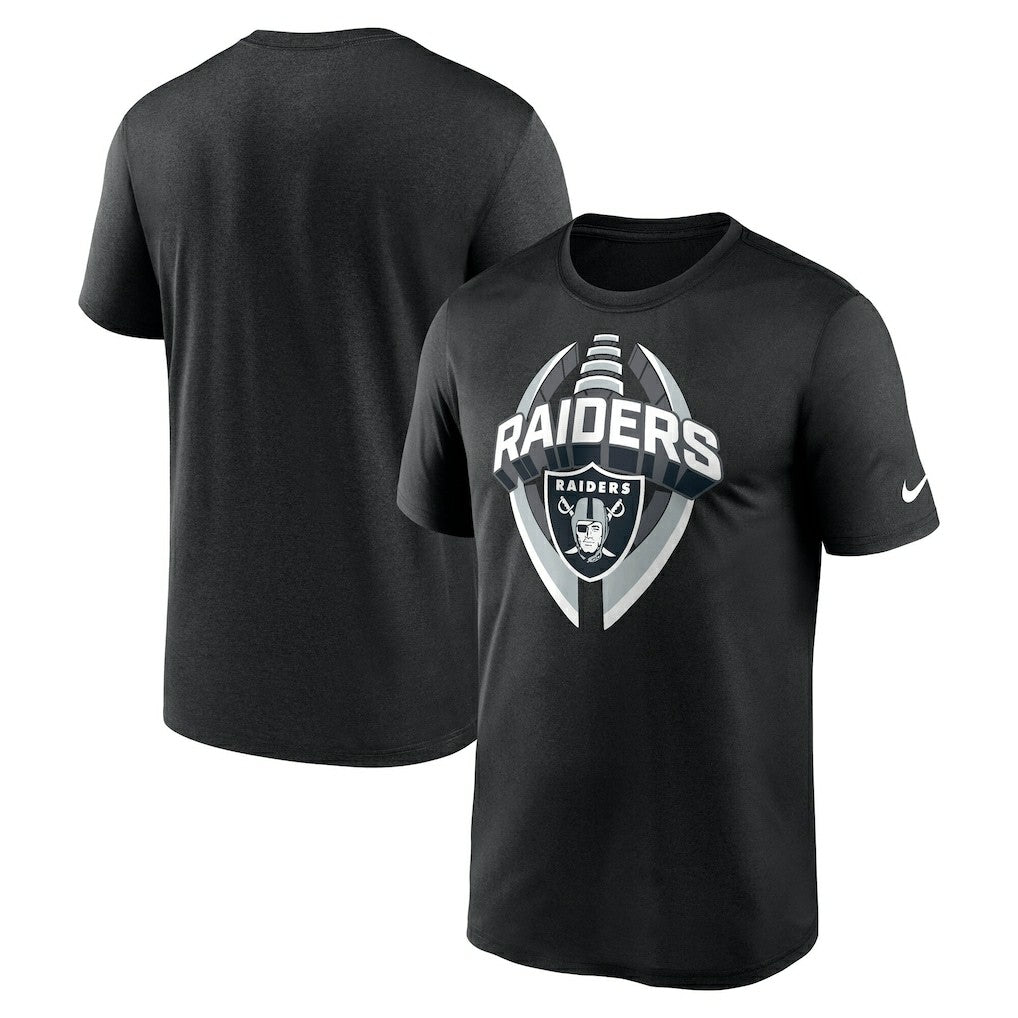 Nike Las Vegas Raiders Big & Tall Primetime Legend Icon Performance T-Shirt Black
