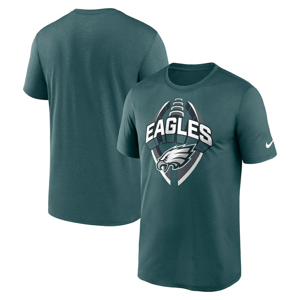 Nike Philadelphia Eagles Big & Tall Primetime Legend Icon Performance T-Shirt Midnight Green
