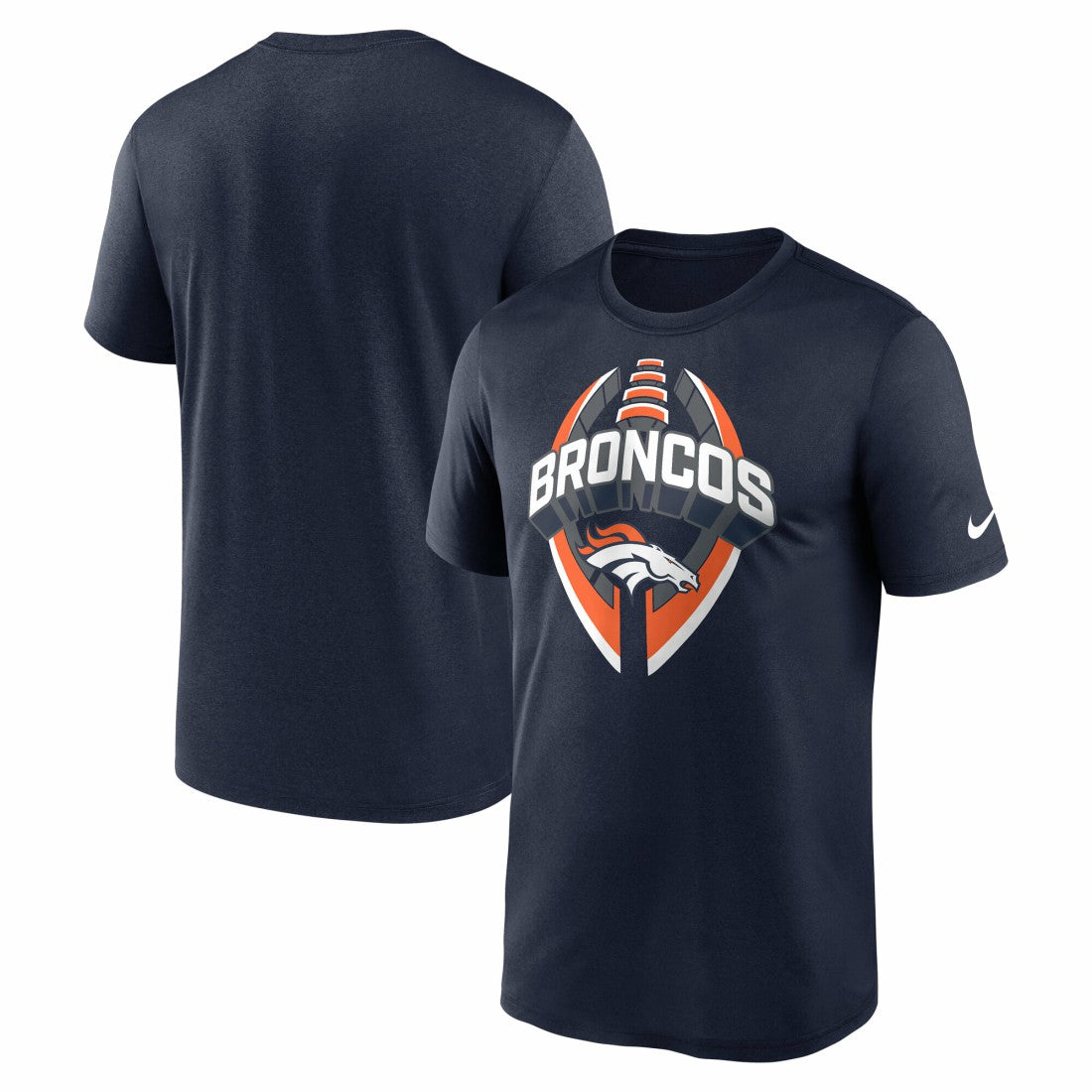 Nike Denver Broncos Big & Tall Primetime Legend Icon Performance T-Shirt Navy