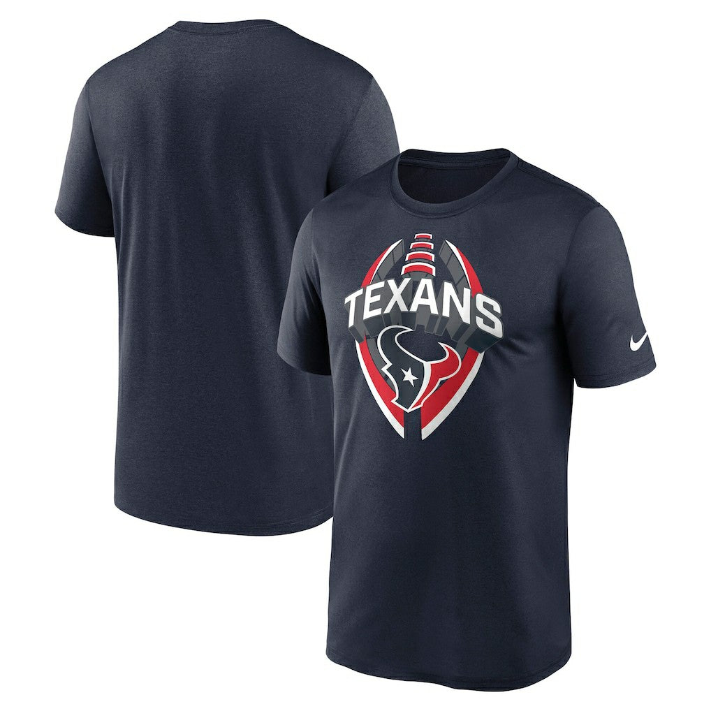 Nike Houston Texans Big & Tall Primetime Legend Icon Performance T-Shirt Navy