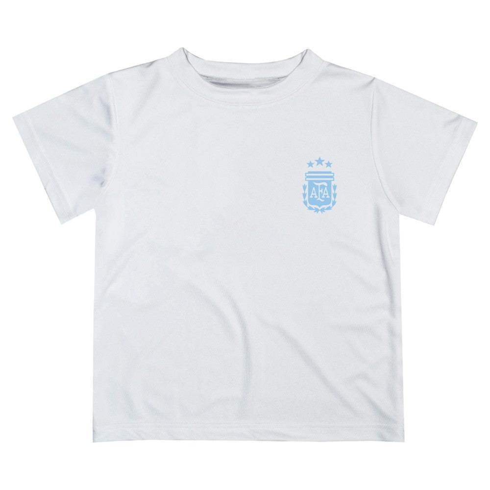 Argentina National Team Vive La Fete Youth Impressions Artwork Icons T-Shirt White